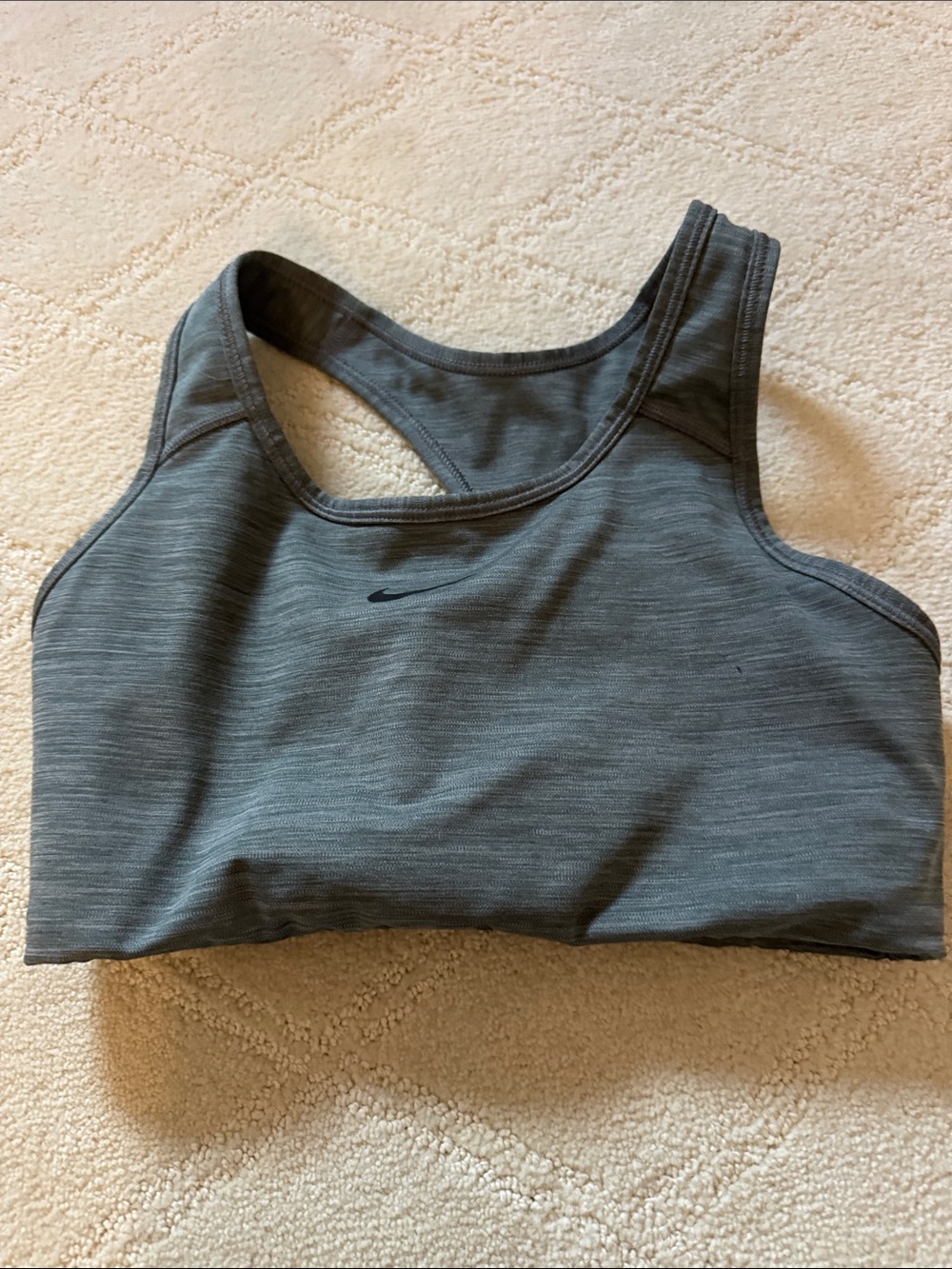 Nike Gray Women's Athletic Shorts & Sports Bra Set - Picture 3 of 8